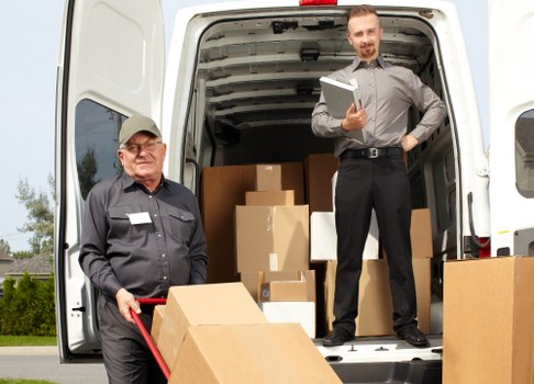 Van loading support for a Battersea home move