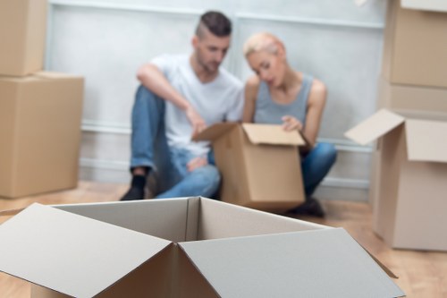 Packing materials and fragile item protection for a house move