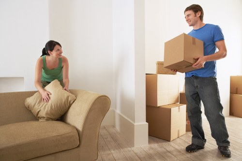 Apartment removal support in Battersea with lift and stair access